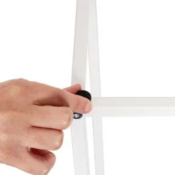 Metal Centrepiece Flower Table Stand KD White (25x25x95cmH)