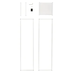 Metal Centrepiece Flower Table Stand KD White (25x25x95cmH)