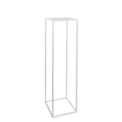 Metal Centrepiece Flower Table Stand KD White (20x20x80cmH)
