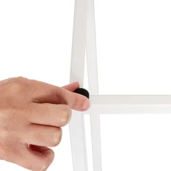 Metal Centrepiece Flower Table Stand KD White (20x20x80cmH)