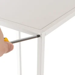 Metal Centrepiece Flower Table Stand KD White (30x30x110cmH)