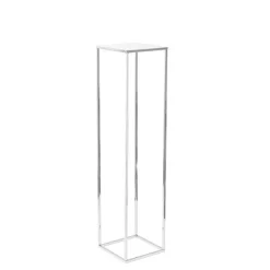 Metal Centrepiece Stand KD Silver (20x20x86cmH)