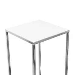 Metal Centrepiece Stand KD Silver (20x20x86cmH)