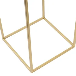 Metal Centrepiece Table Stand Set 2 Gold (65cmH & 50cmH)