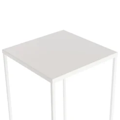 Metal Centrepiece Table Stand Set 2 White (65cmH&50cmH)