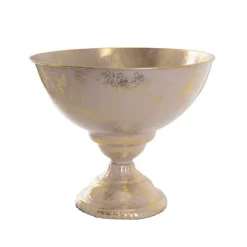 Metal Compote Round Bowl Vase Nude (38cmDx31.5cmH)