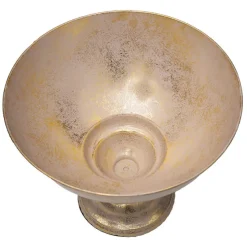 Metal Compote Round Bowl Vase Nude (38cmDx31.5cmH)