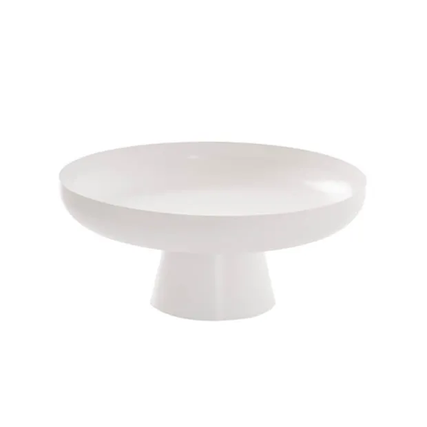 Metal Display Tray Stand White (24.5cmDx10.5cmH)