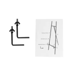 Metal Easel Black (150cmH)