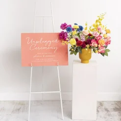 Metal Easel White (150cmH)