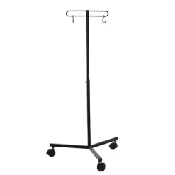 Metal Flower Bag Stand Black With Wheels (50cmWx82cmH)