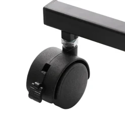 Metal Flower Bag Stand Black With Wheels (50cmWx82cmH)