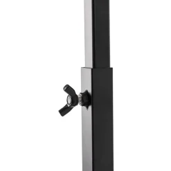 Metal Flower Bag Stand Black With Wheels (50cmWx82cmH)