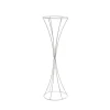 Metal Geometric Centrepiece Flower Stand White (20cmDx66cmH)