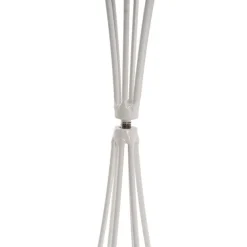 Metal Geometric Centrepiece Flower Stand White (20cmDx66cmH)