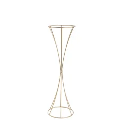 Metal Geometric Centrepiece Flower Stand Gold (20cmDx66cmH)