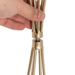 Metal Geometric Centrepiece Flower Stand Gold (20cmDx66cmH)