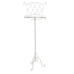 Metal Lectern Stand White (44x33x112cmH)