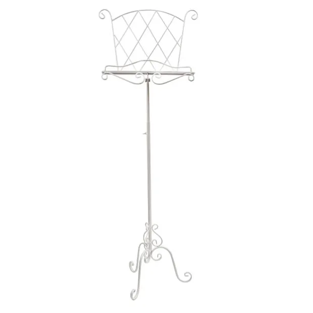 Metal Lectern Stand White (44x33x112cmH)