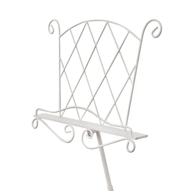 Metal Lectern Stand White (44x33x112cmH)