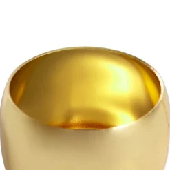 Metal Napkin Ring Pack 2 Solid Gold (4cmDx2.8cmH)