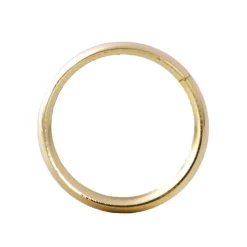 Metal Napkin Ring Pack 2 Solid Gold (4cmDx2.8cmH)