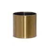 Metal Plant and Arrangement Pot Brass Gold (16x15cmH)