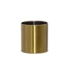 Metal Plant and Arrangement Pot Brass Gold (12x13cmH)
