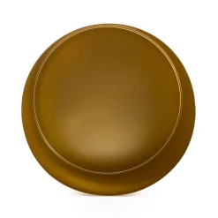 Metal Pot Round Brass Gold (30x24cmH)