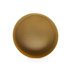 Metal Pot Round Brass Gold (13x13cmH)