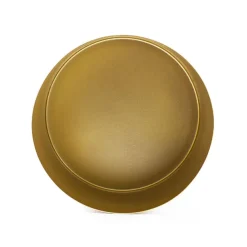 Metal Pot Round Brass Gold (20x18cmH)