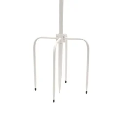 Metal Shepherd's Hook Stand Double White (180cmH)