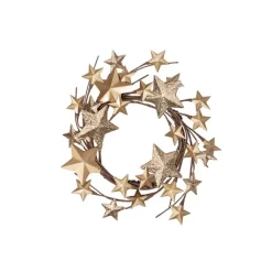 Metal Star Garland Champagne Gold (117cmL)