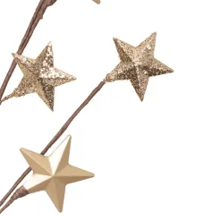 Metal Star Spray Champagne Gold (71cmH)