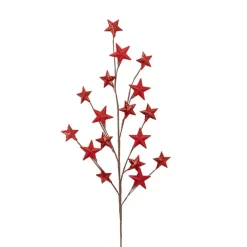 Metal Star Spray Red (71cmH)