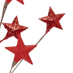 Metal Star Spray Red (71cmH)
