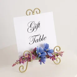 Metal Table Easel Gold (30cmH)