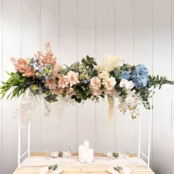 Metal Table Flower Arch 4 Clips Panel Extendable (125x98cmH)