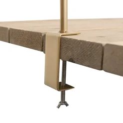 Metal Table Flower Arch Extendable Gold (125x110cmH)