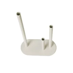 Metal Vase 3 Tubes Light Grey (21x10x40cmH)