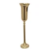 Metal Vase Tall Gold (21Dx91cmH)
