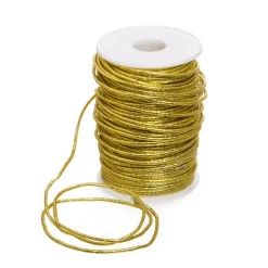 Metallic Cord Braided Wire Gold (2mmx50m)