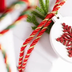 Metallic Rope Red and Gold (6mmx10m)