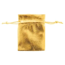 Metallic Shimmer Gift Bag Small Pack 6 Gold (7.5x10HcmH)