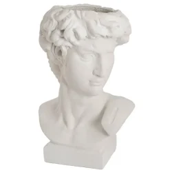 Michelangelo Sculpture Planter Limestone White (64cmH)