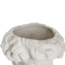 Michelangelo Sculpture Planter Limestone White (64cmH)