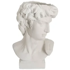 Michelangelo Sculpture Planter Limestone White (64cmH)