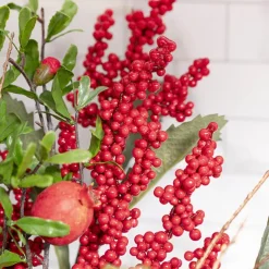 Mini Berry Cluster Spray Red (70cmH)