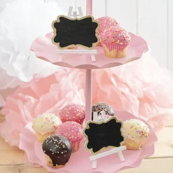 Mini Chalkboard Glitter Frame Gold Pack 6 (7x8cmH)