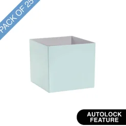 Mini Posy Box Gloss Autolock Base Pk25 Baby Blue (13x12cmH)